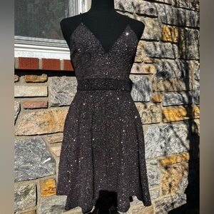 Sparkly black dress